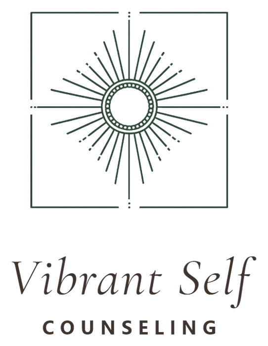 Vibrant Self Counseling logo designed for Maggie Terrels, MA, LPC